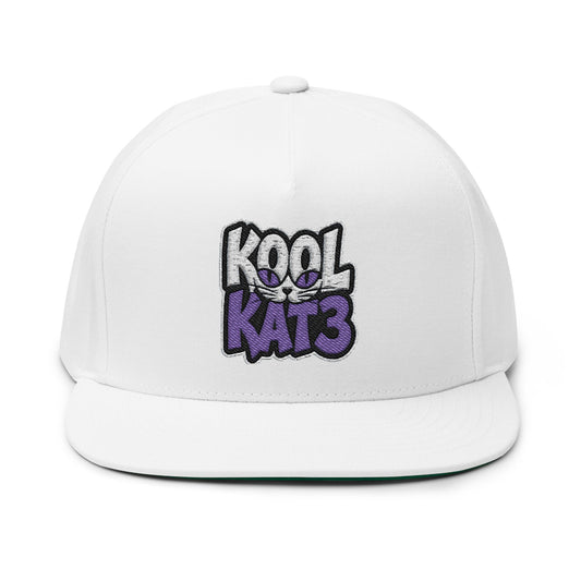 Kool Katz Embroidered Flat Bill Cap