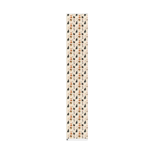 Festive Gift Wrapping Paper Roll - Holiday Designs with Pineapples and Candy Canes