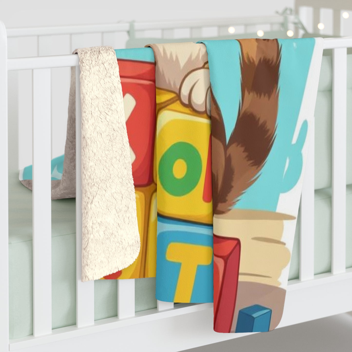 Cozy Cat-Themed Sherpa Fleece Blanket | Adorable Kitten Design for Kids, Great Gift for Birthdays, Holidays, and Home Decor