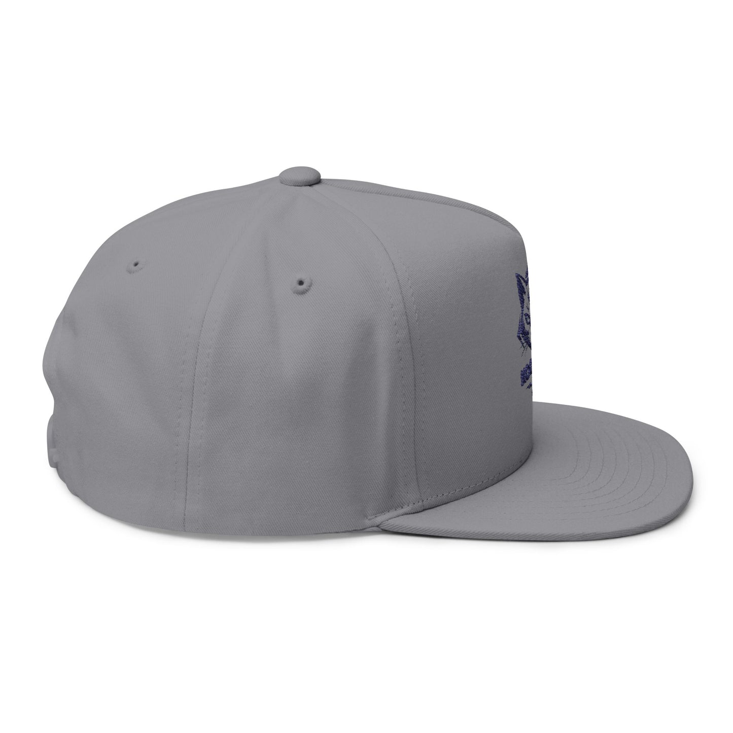 Koolkat Embroidered Flat Bill Cap - Stylish Accessory for Trendsetters