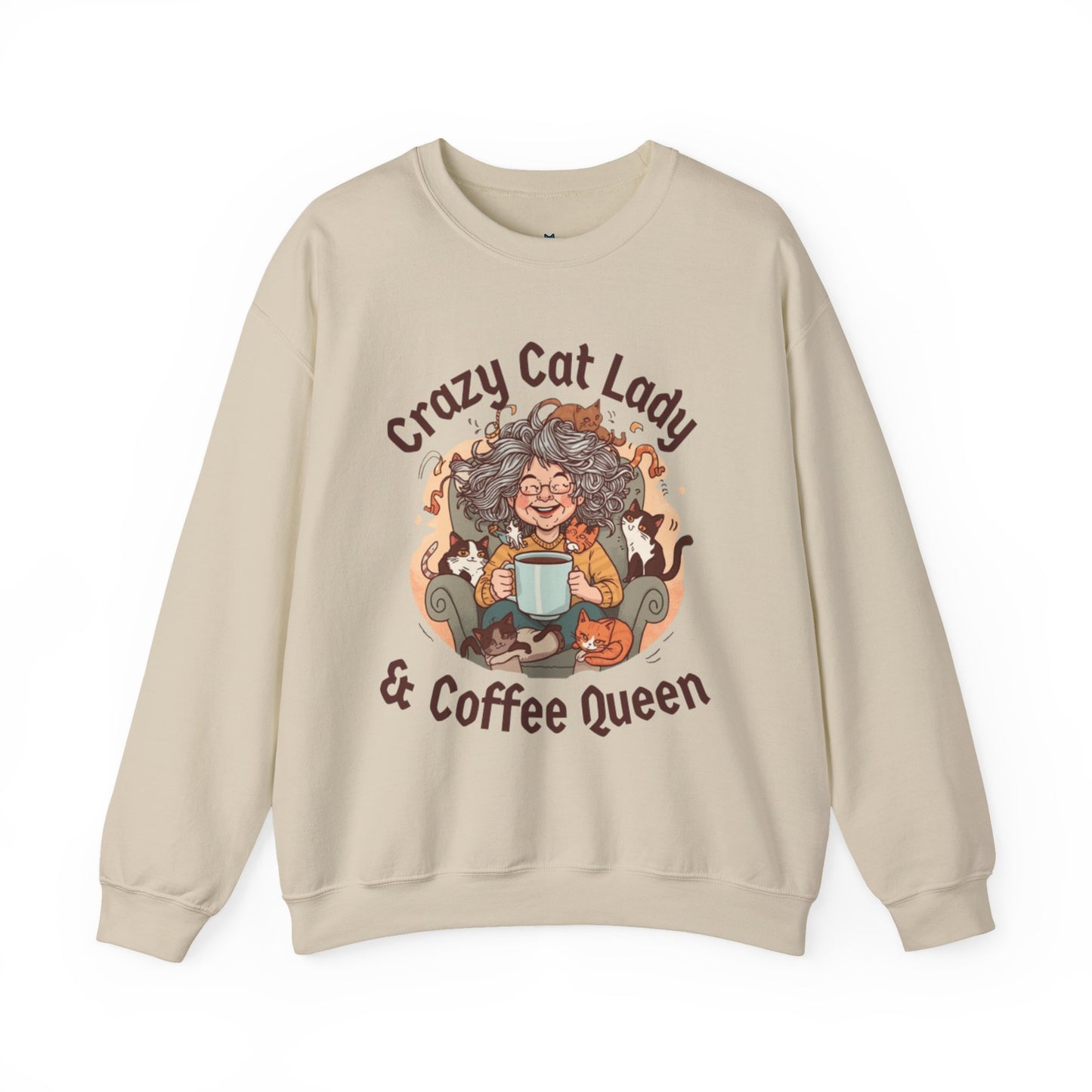 Crazy Cat Lady & Coffee Queen Sweatshirt