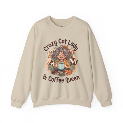 Crazy Cat Lady & Coffee Queen Sweatshirt