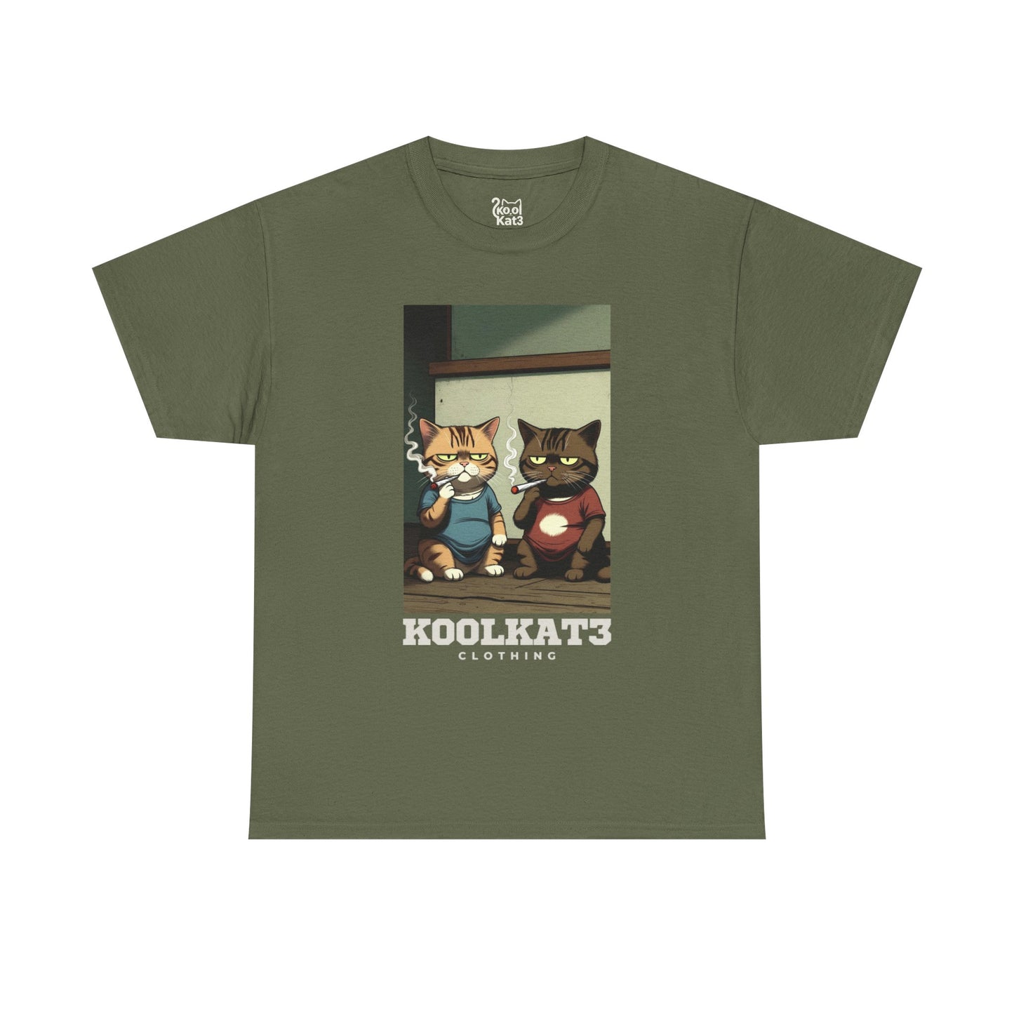 Kool Kats Vintage Cartoon Cat T-Shirt