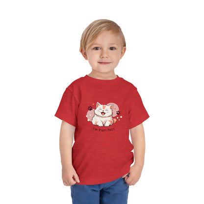 Adorable Toddler Cat Tee Shirt, Perfect Gift for Cat Lovers, Cute Baby T-Shirt for Birthdays, Pet-themed Apparel, Toddler Short Sleeve Top
