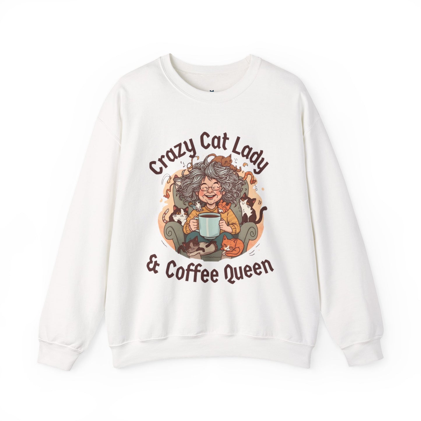 Crazy Cat Lady & Coffee Queen Sweatshirt