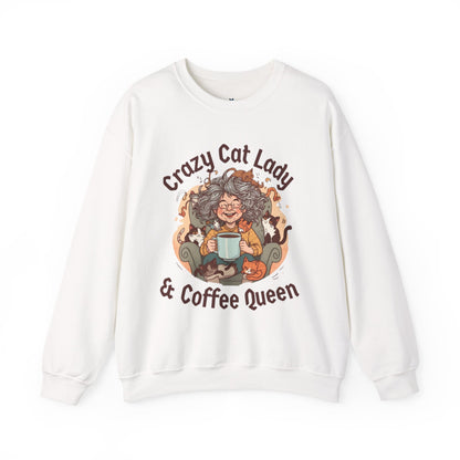 Crazy Cat Lady & Coffee Queen Sweatshirt