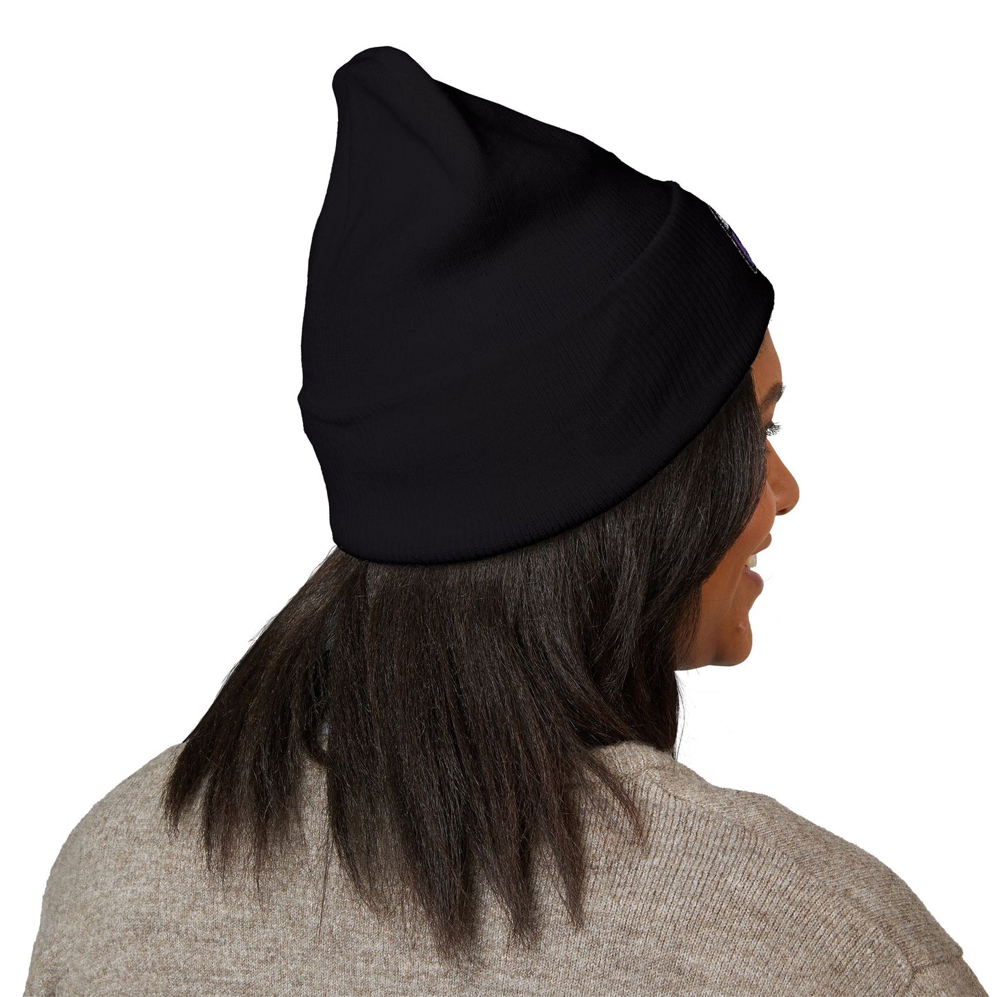 Embroidered "Kool Kat3" Cuffed Beanie — Cozy Streetwear Knit Hat