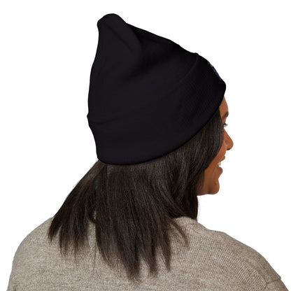 Embroidered "Kool Kat3" Cuffed Beanie — Cozy Streetwear Knit Hat