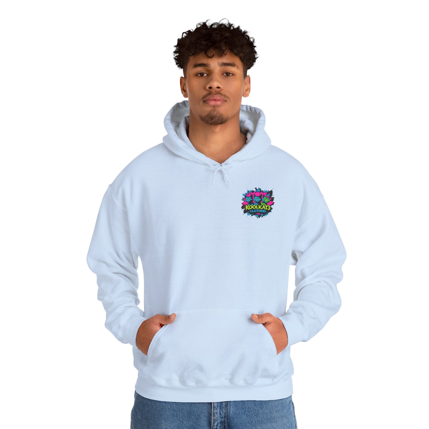 KoolKat3 Graffiti Cat Hoodie — Streetwear Pullover with KoolKat3 Logo