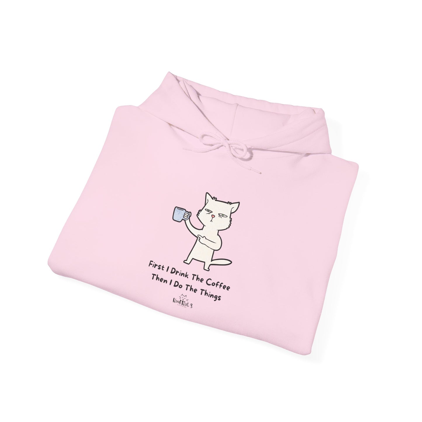 Coffee-Loving Cat Hoodie | Cute Unisex Sweatshirt, Cozy Pullover for Cat Lovers, Gift for Pet Owners, Fun Animal Apparel