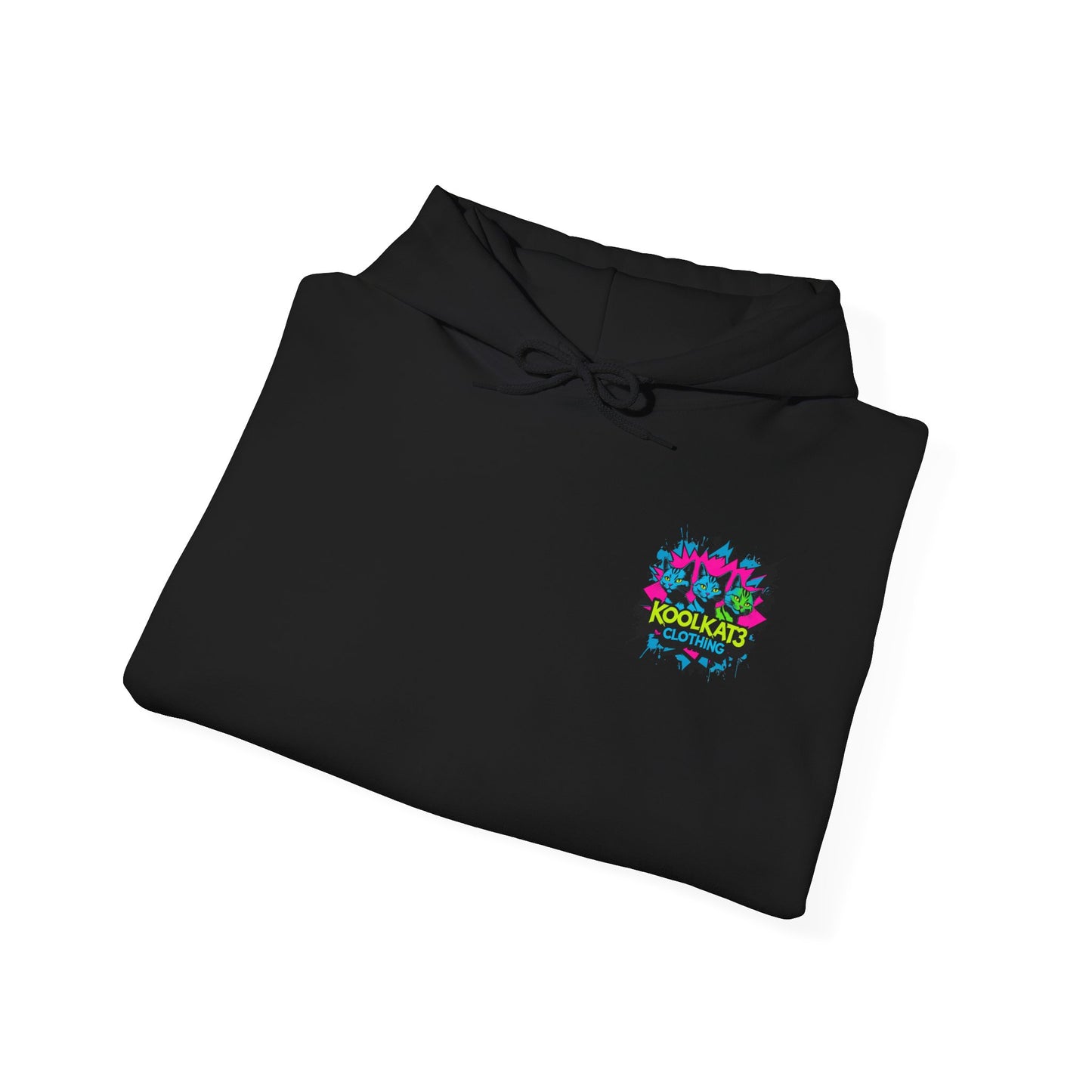 KoolKat3 Graffiti Cat Hoodie — Streetwear Pullover with KoolKat3 Logo