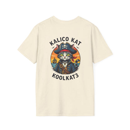 Pirate Cat T-Shirt, Fun Unisex Tee, Retro Cat Shirt, Funny Gift for Cat Lovers, Cool Animal Graphic Tee