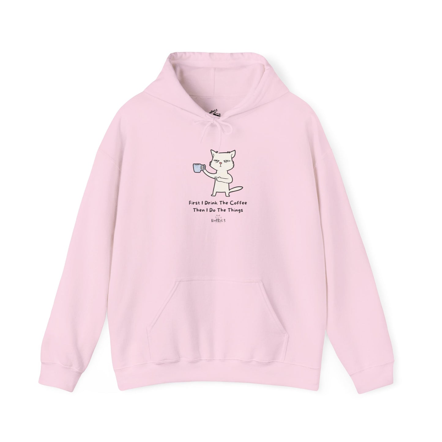 Coffee-Loving Cat Hoodie | Cute Unisex Sweatshirt, Cozy Pullover for Cat Lovers, Gift for Pet Owners, Fun Animal Apparel