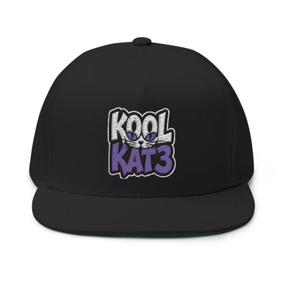 Kool Katz Embroidered Flat Bill Cap
