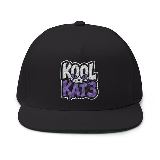 Kool Katz Embroidered Flat Bill Cap