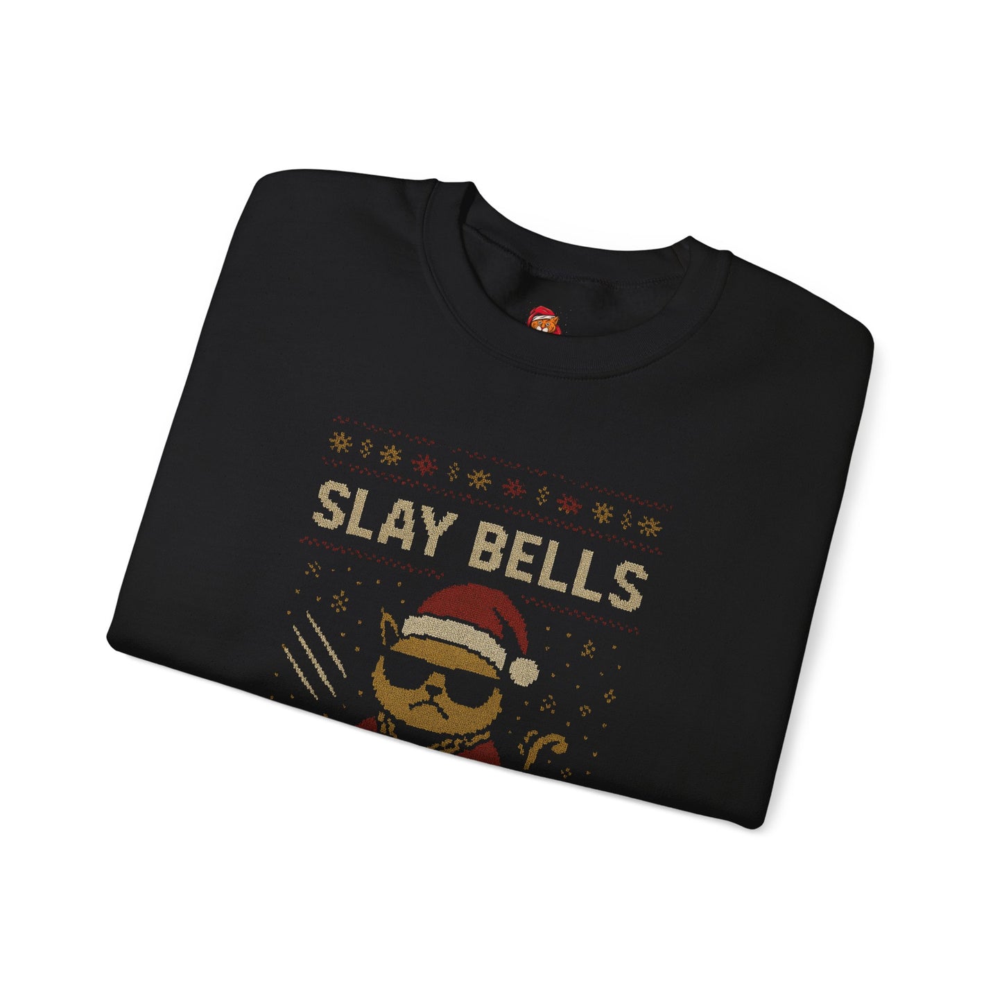 Holiday Slay Bells Crewneck Sweatshirt for Cozy Festive Vibes