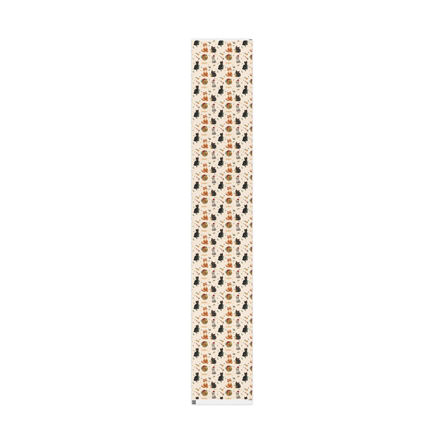 Festive Gift Wrapping Paper Roll - Holiday Designs with Pineapples and Candy Canes