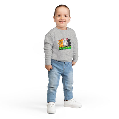 Cute Cat Toddler Sweatshirt - KoolKat3 Design