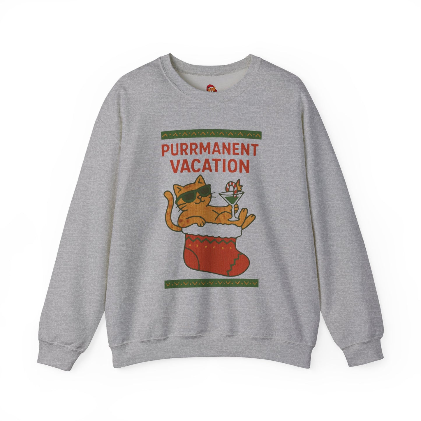 Purrmanent Vacation Crewneck Sweatshirt