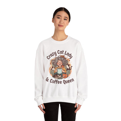 Crazy Cat Lady & Coffee Queen Sweatshirt