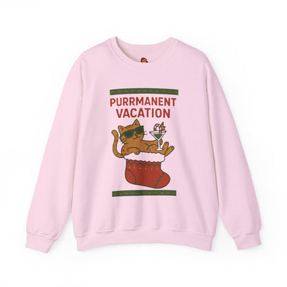 Purrmanent Vacation Crewneck Sweatshirt