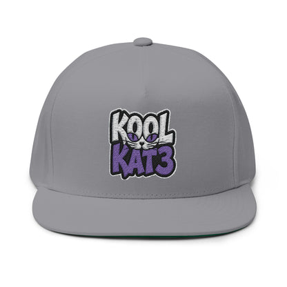 Kool Katz Embroidered Flat Bill Cap