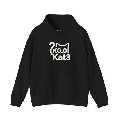 Kool Kat Unisex Hoodie - Cozy Gift for Cat Lovers, Pet Owners, Animal Lovers, Cute Sweatshirt for Relaxing, Birthday and Holiday Apparel