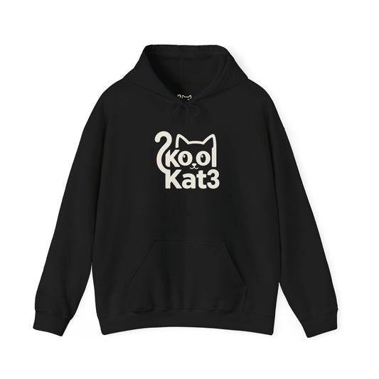 Kool Kat Unisex Hoodie - Cozy Gift for Cat Lovers, Pet Owners, Animal Lovers, Cute Sweatshirt for Relaxing, Birthday and Holiday Apparel