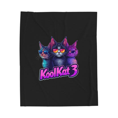 Cozy Cat-Themed Velveteen Plush Blanket - Perfect for Cat Lovers, Home Decor, Gift for Pet Owners, Cozy Nights, Cat Appreciation