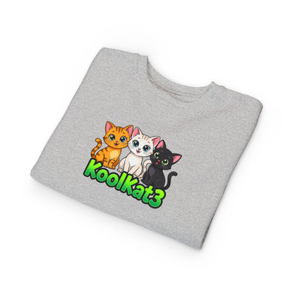 Cute Cat Toddler Sweatshirt - KoolKat3 Design