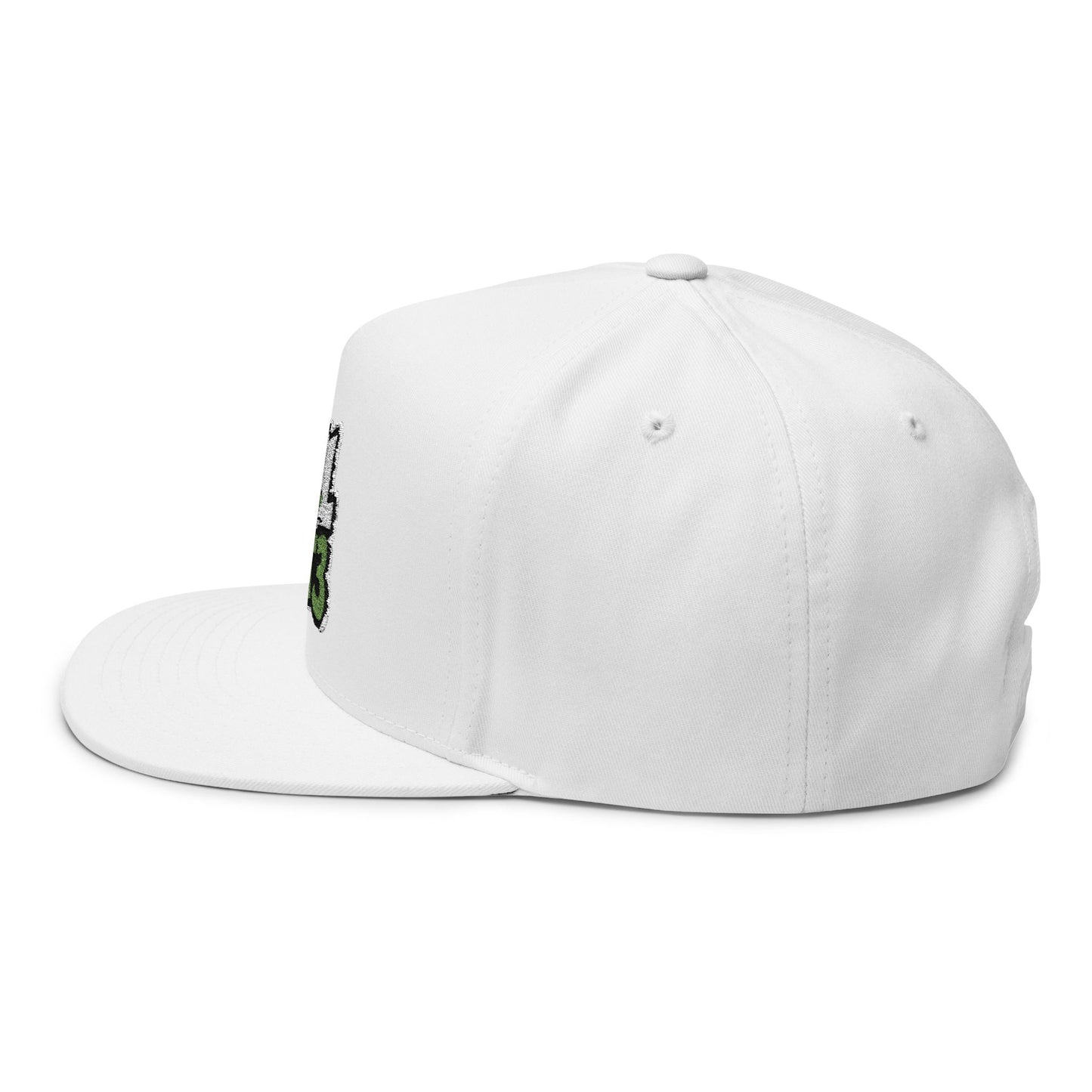 Flat Bill Cap — Kool Kat3 Embroidered Snapback Hat