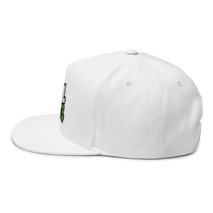 Flat Bill Cap — Kool Kat3 Embroidered Snapback Hat