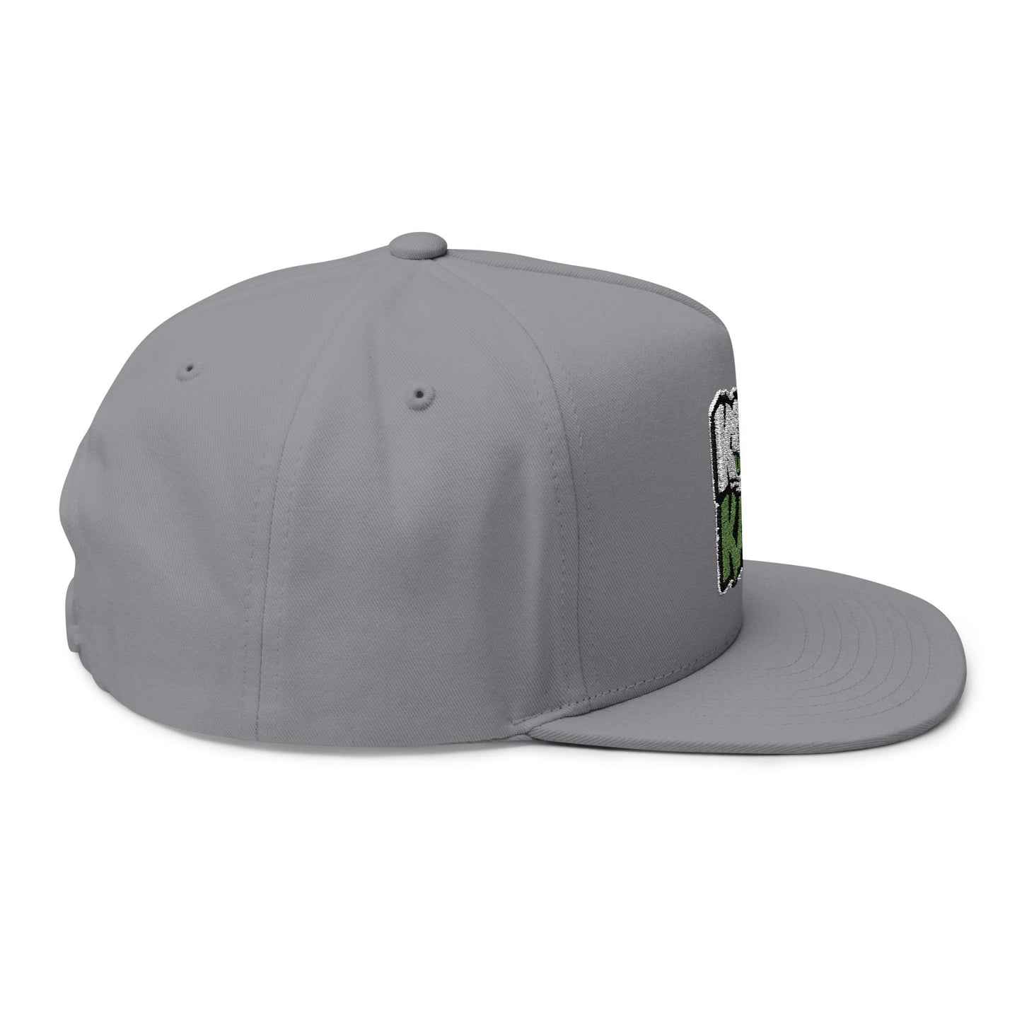 Flat Bill Cap — Kool Kat3 Embroidered Snapback Hat