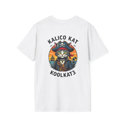 Pirate Cat T-Shirt, Fun Unisex Tee, Retro Cat Shirt, Funny Gift for Cat Lovers, Cool Animal Graphic Tee