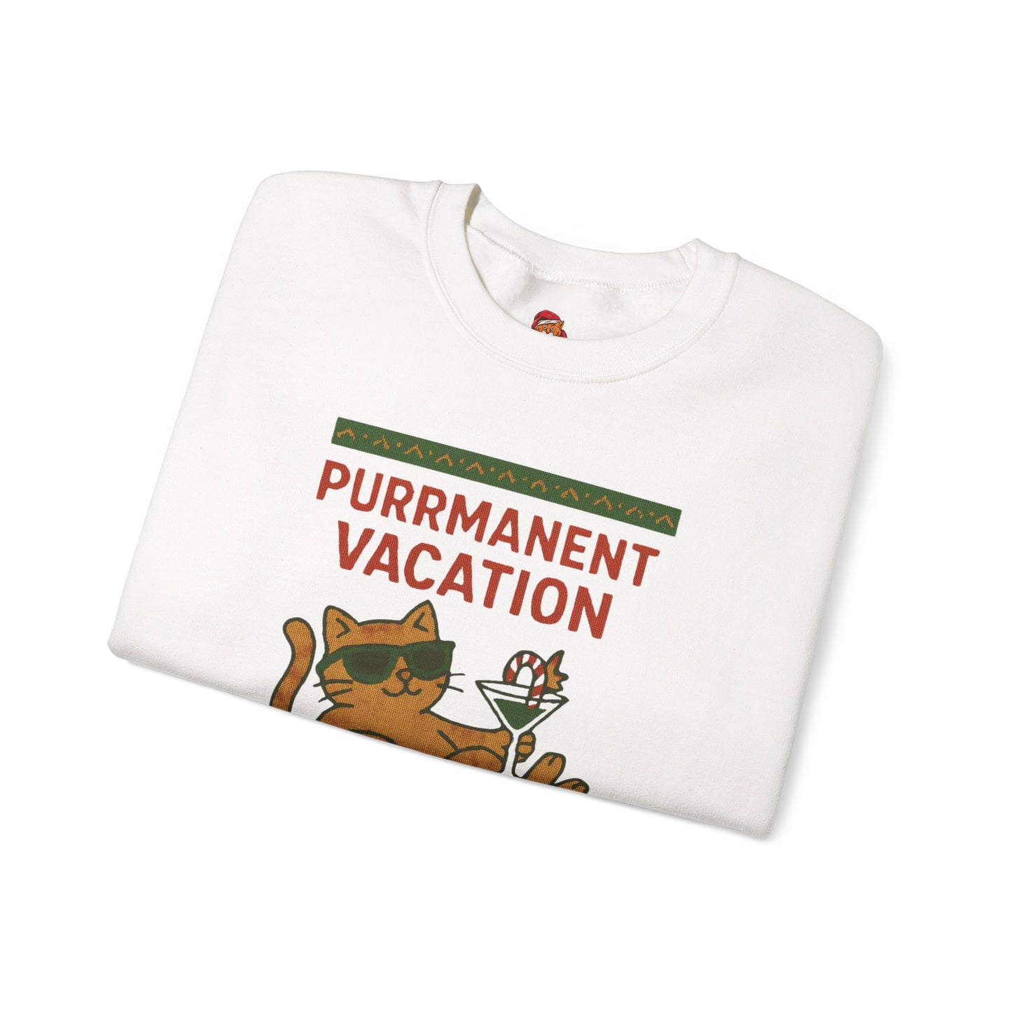 Purrmanent Vacation Crewneck Sweatshirt