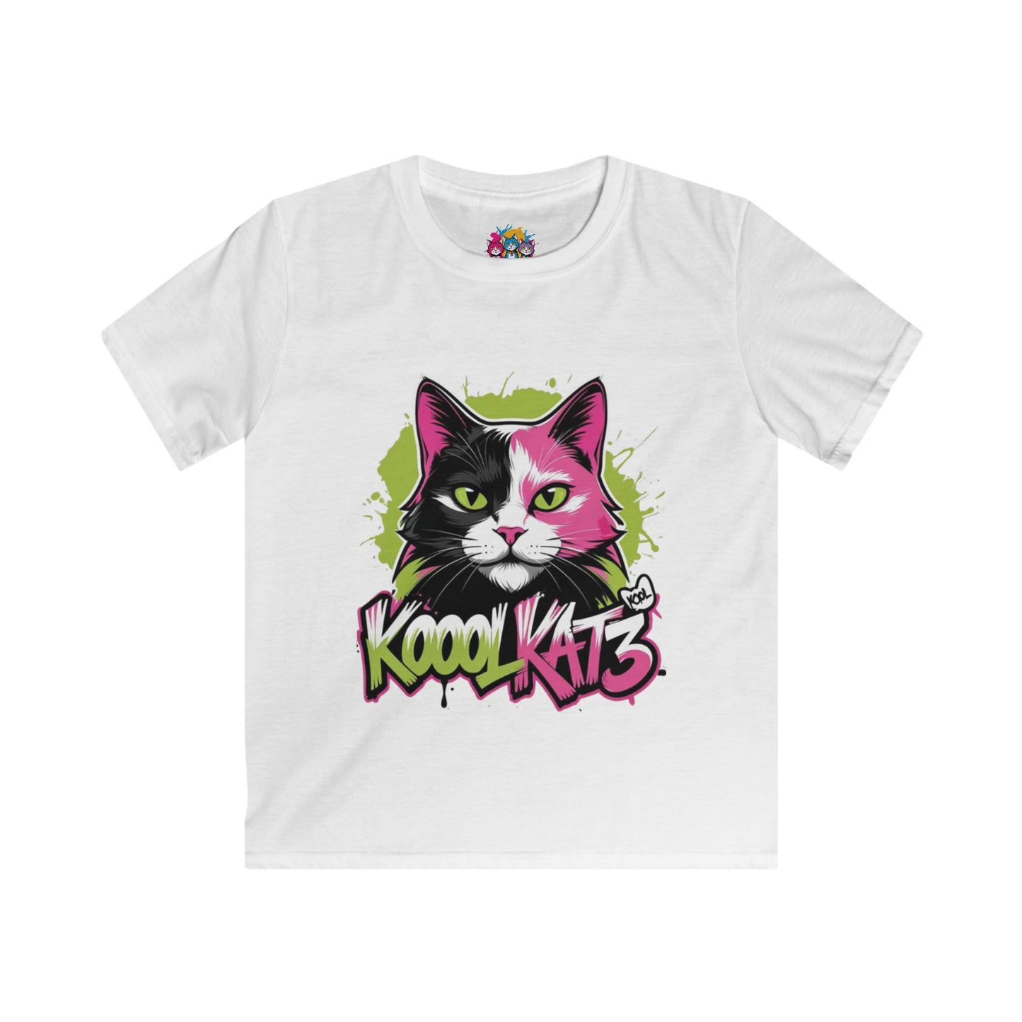 Cool Cat Kids Tee - Fun Graphic T-Shirt for Animal Lovers