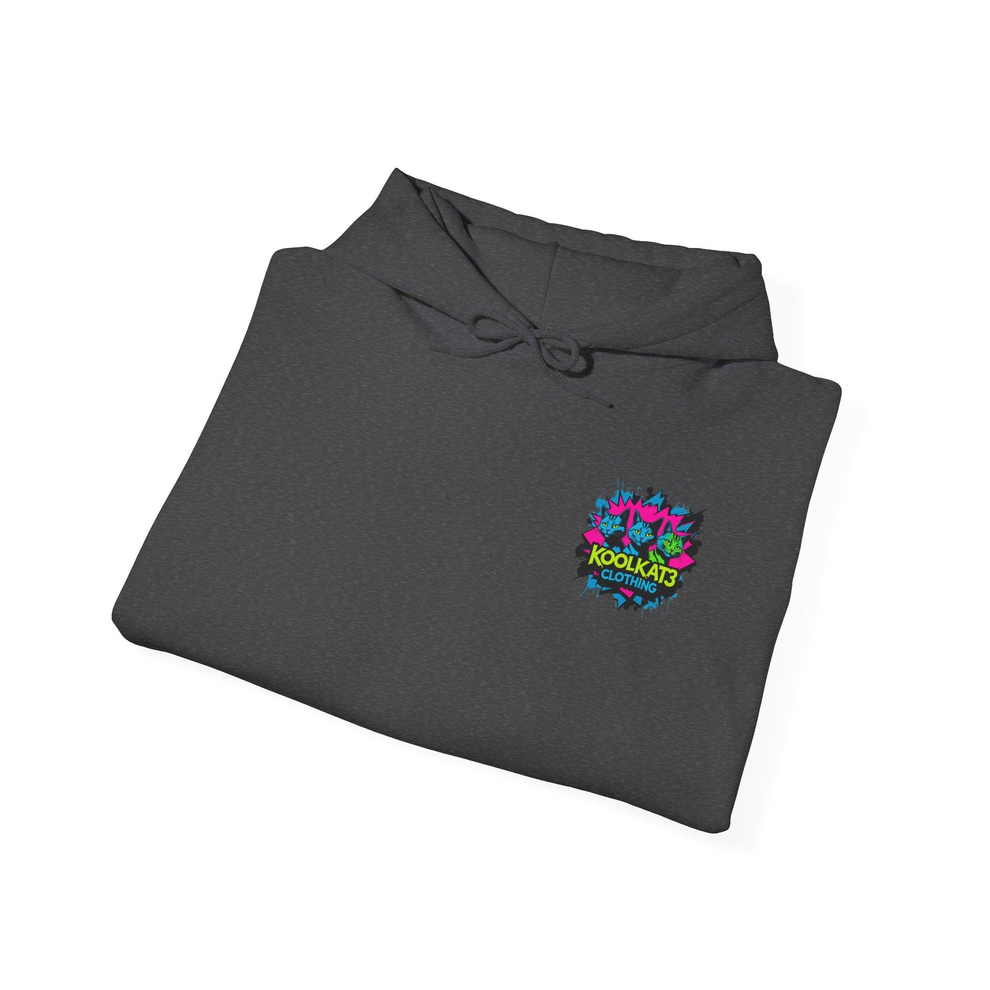 KoolKat3 Graffiti Cat Hoodie — Streetwear Pullover with KoolKat3 Logo