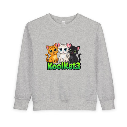 Cute Cat Toddler Sweatshirt - KoolKat3 Design