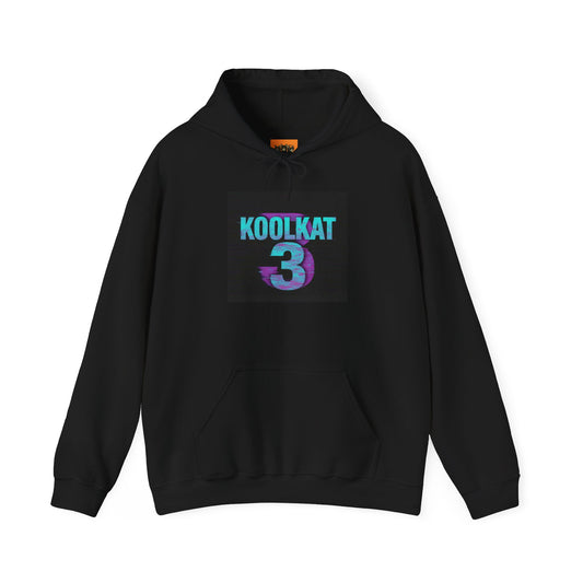 KoolKat 3 Heavy Blend Hoodie, "Trumpy Kitty I.C.E", Unisex Graphic Hoodie, Funny Animal Apparel, Gift for Cat Lovers