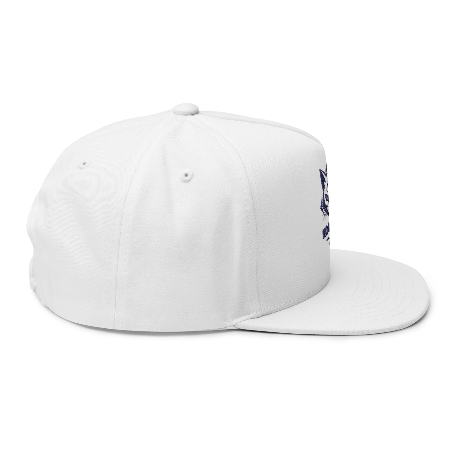 Koolkat Embroidered Flat Bill Cap - Stylish Accessory for Trendsetters