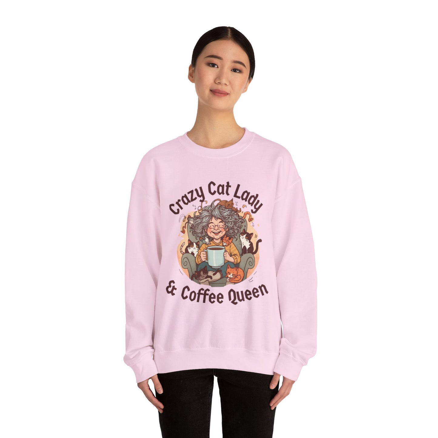 Crazy Cat Lady & Coffee Queen Sweatshirt