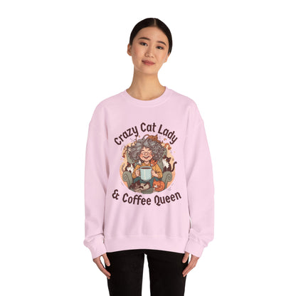 Crazy Cat Lady & Coffee Queen Sweatshirt
