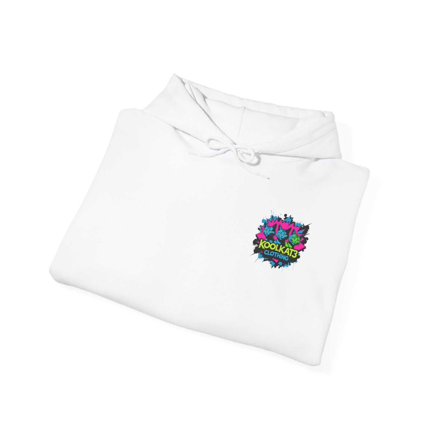 KoolKat3 Graffiti Cat Hoodie — Streetwear Pullover with KoolKat3 Logo