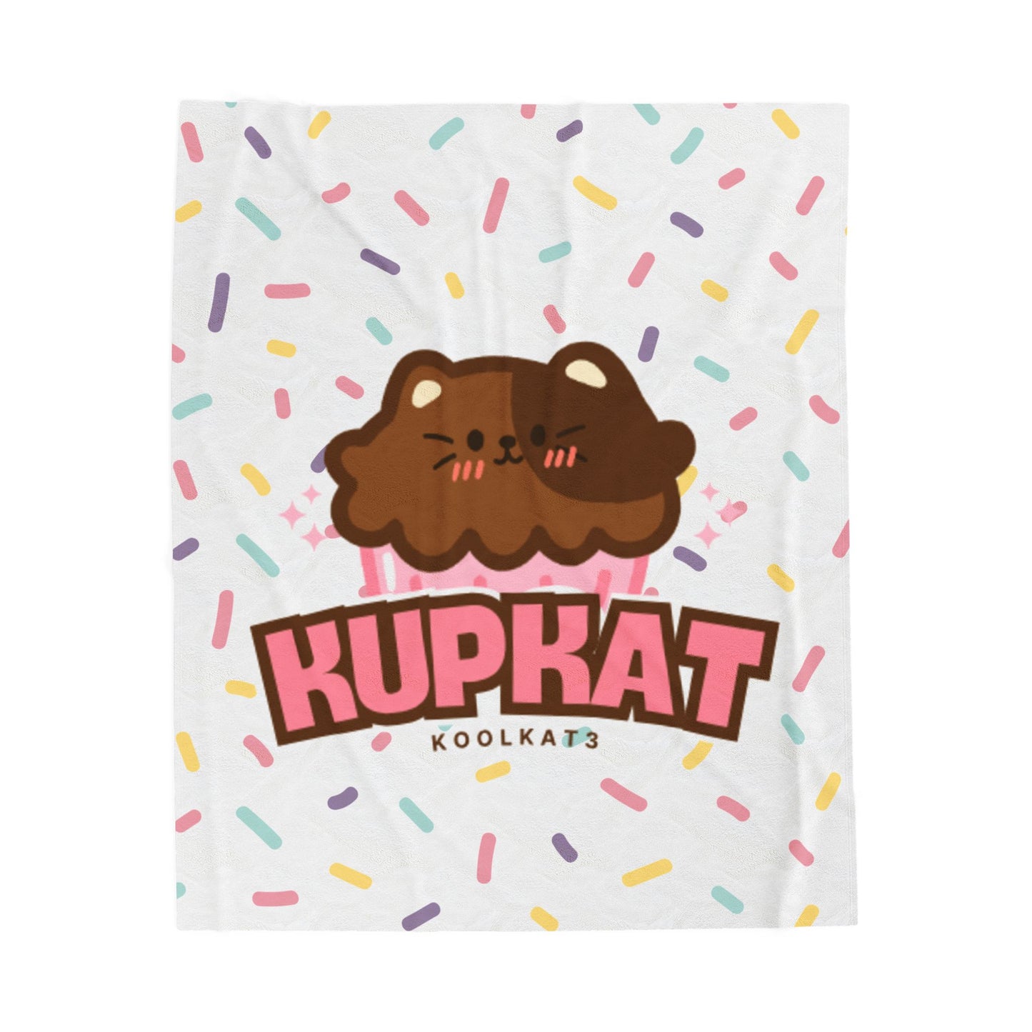 Cute Cartoon Bear Plush Blanket with Sprinkles, Cozy Throw for Kids, Nursery Decor, Birthday Gift, Soft Neighbors' Night In