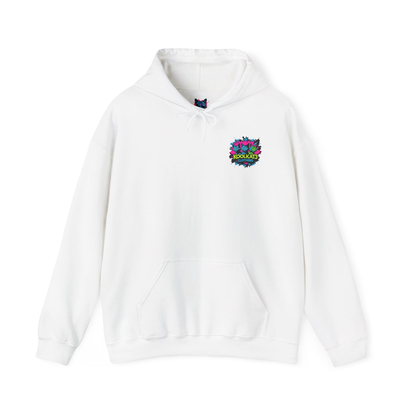 KoolKat3 Graffiti Cat Hoodie — Streetwear Pullover with KoolKat3 Logo