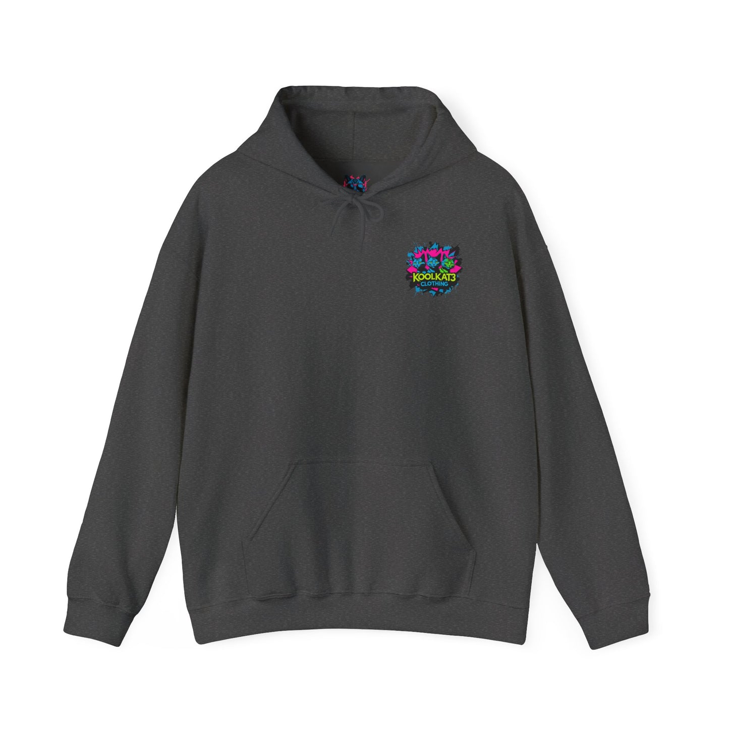 KoolKat3 Graffiti Cat Hoodie — Streetwear Pullover with KoolKat3 Logo