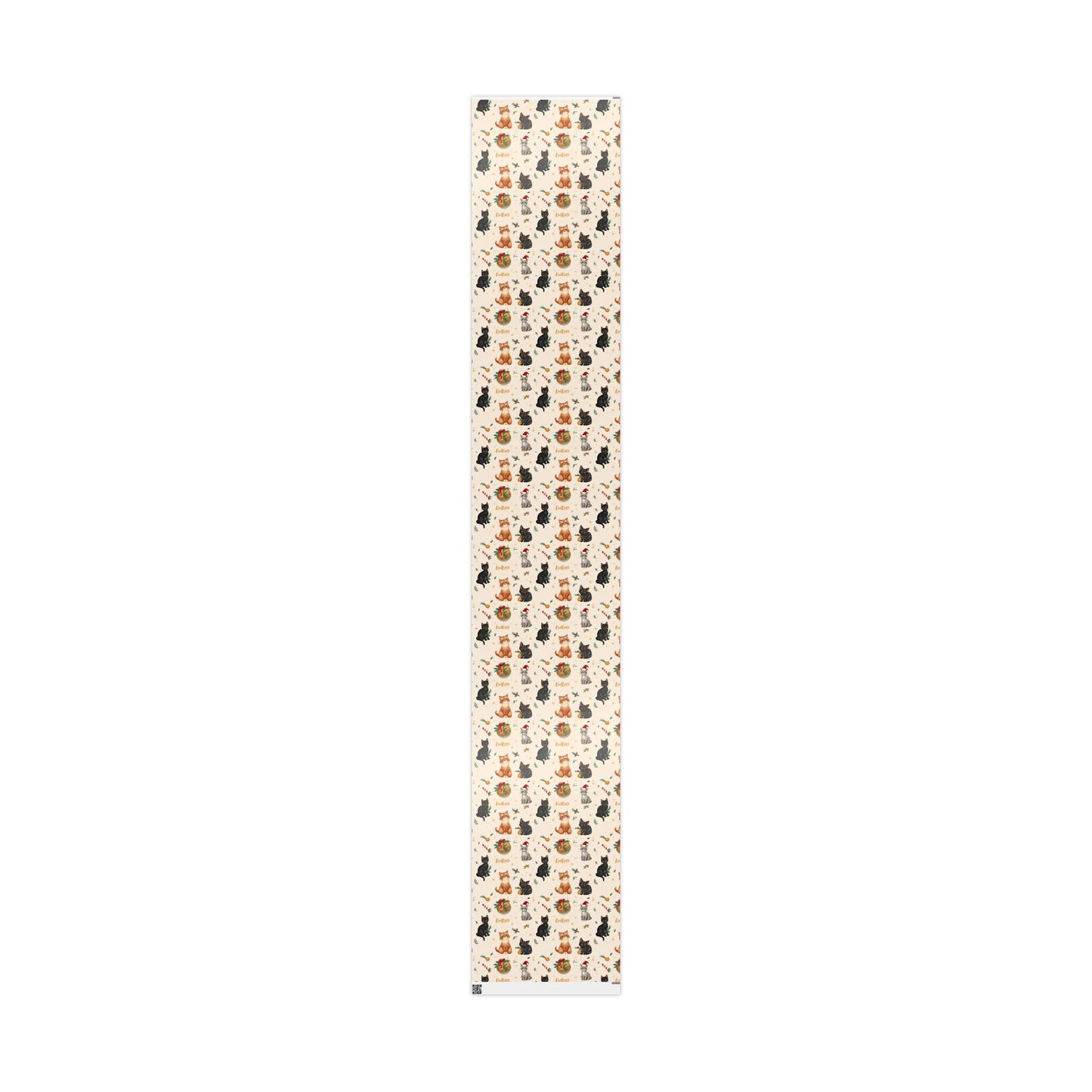 Festive Gift Wrapping Paper Roll - Holiday Designs with Pineapples and Candy Canes