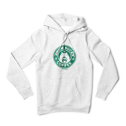 Cozy Unisex Hoodie - Meow Bucks Coffee Design, Perfect for Cat Lovers, Gift for Pet Owners, Casual Wear, Coffee Lovers