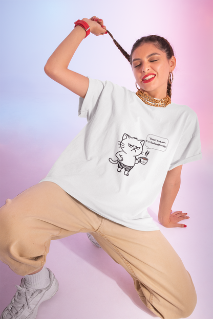 Funny Cat Graphic T-Shirt, Gift for Cat Lovers, Humorous Tee, Pet Lover Apparel, Casual Wear, Birthday Gift, Cute Cat Design