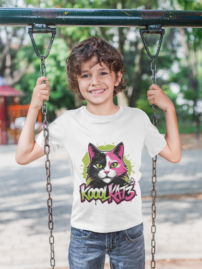 Cool Cat Kids Tee - Fun Graphic T-Shirt for Animal Lovers